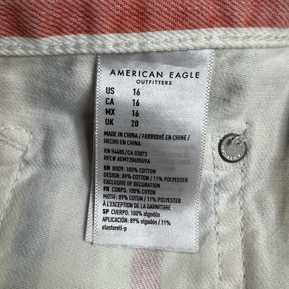 American Eagle Outfitters Multicolor Striped Jean Shorts - Picture 6 of 7